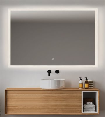 SUNRISE-1 spejl med LED lys & farveskift - 120x80 cm